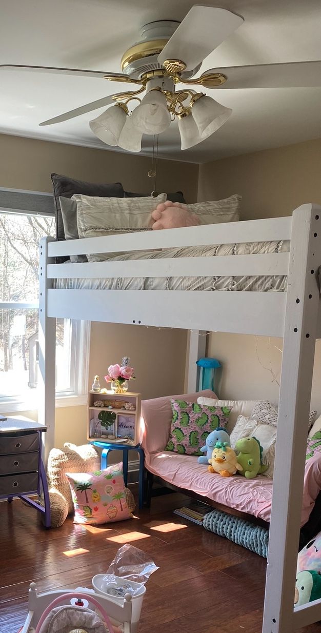SOLID WOOD Full Size Bed LOFT Bed