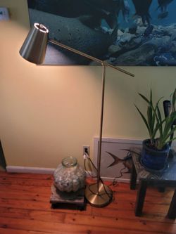 Cantilever Brass Floor Lamp