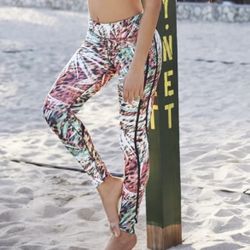 Express EXP Core Piped Compression Legging, S