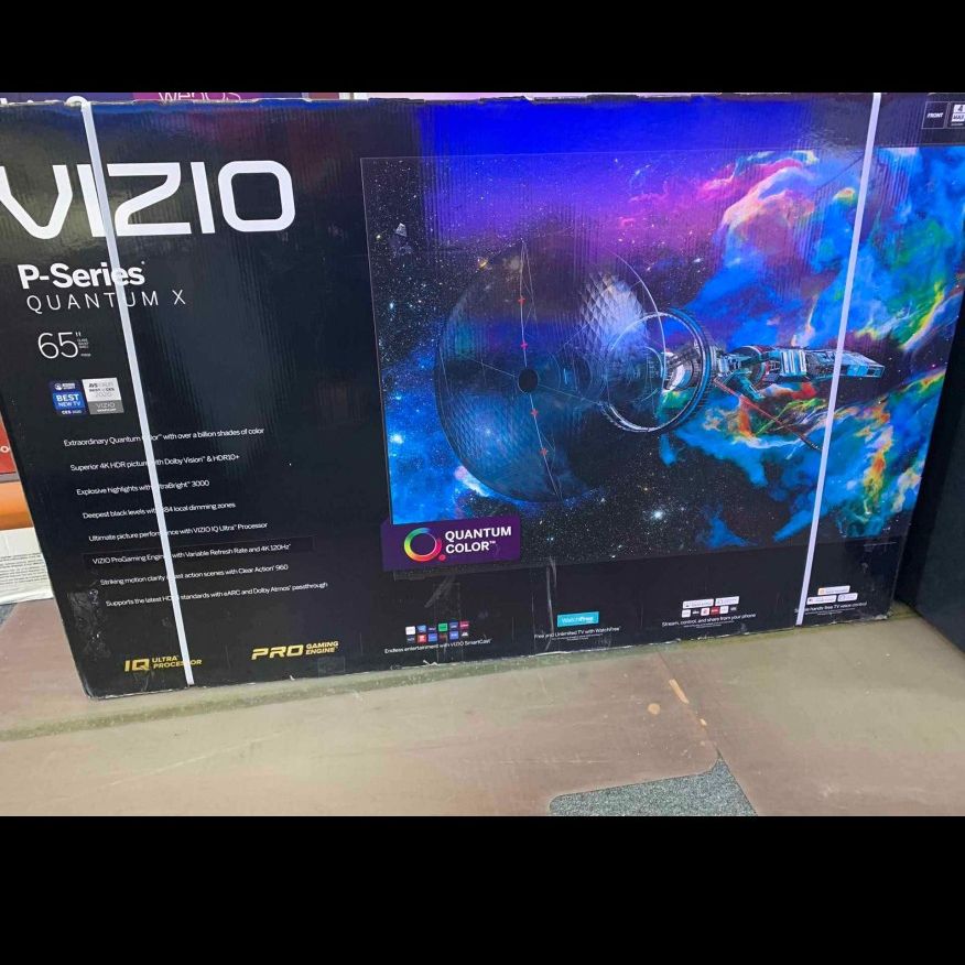 VIZIO 65" QLED TOP RATED P QUANTUM X SUPER BRIGHT LOADED IN BOX WITH WARRANTY - TAX ALREADY IN PRICE OTD - PAYMENT PLANS AVAIL