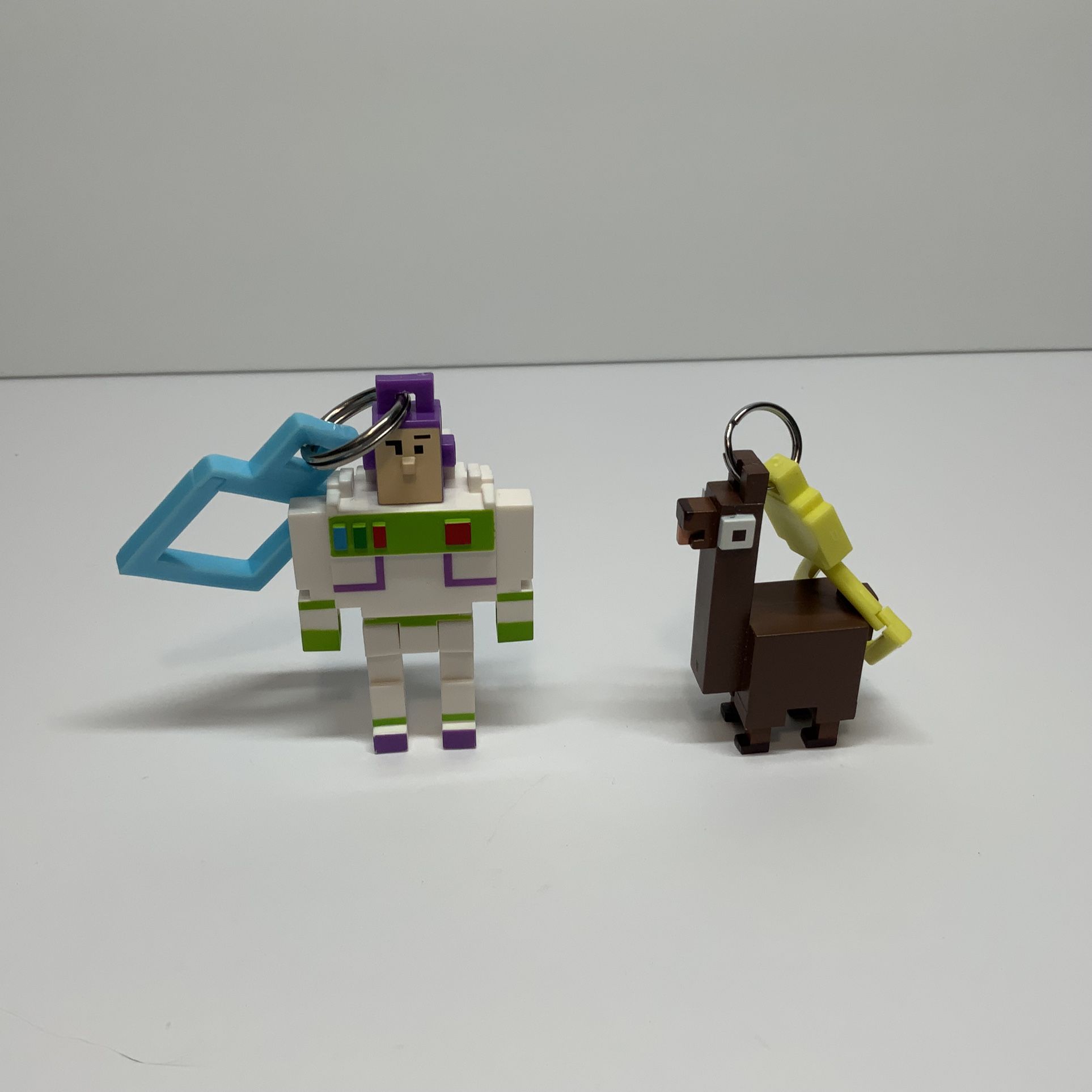 Lot of 2 Crossy Road Collector Clips Toys Disney Buzz Lightyear & Brown Llama