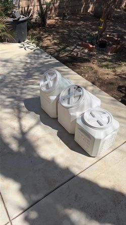 Dog food containers