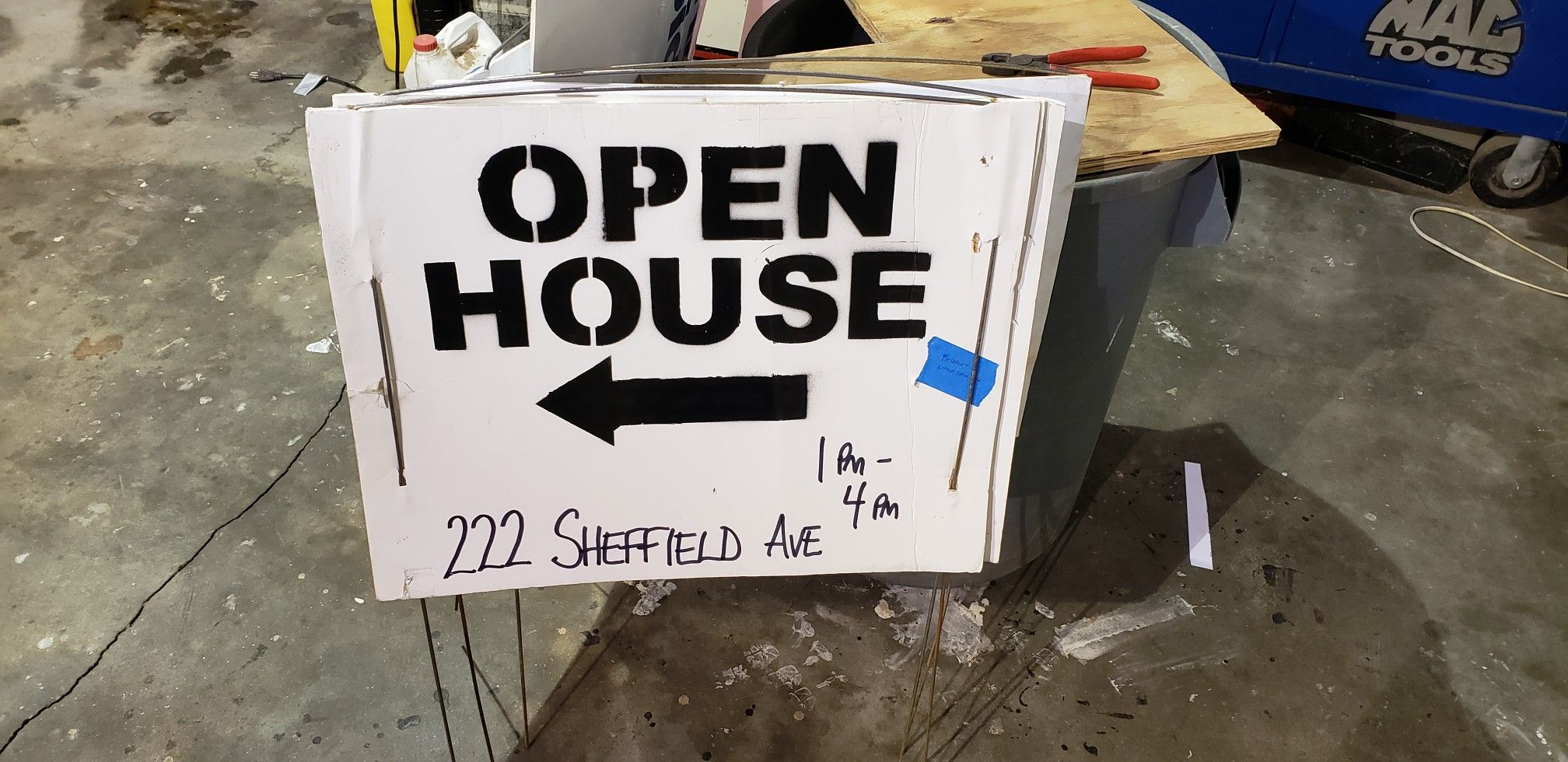 Open house today Sunday 1-27