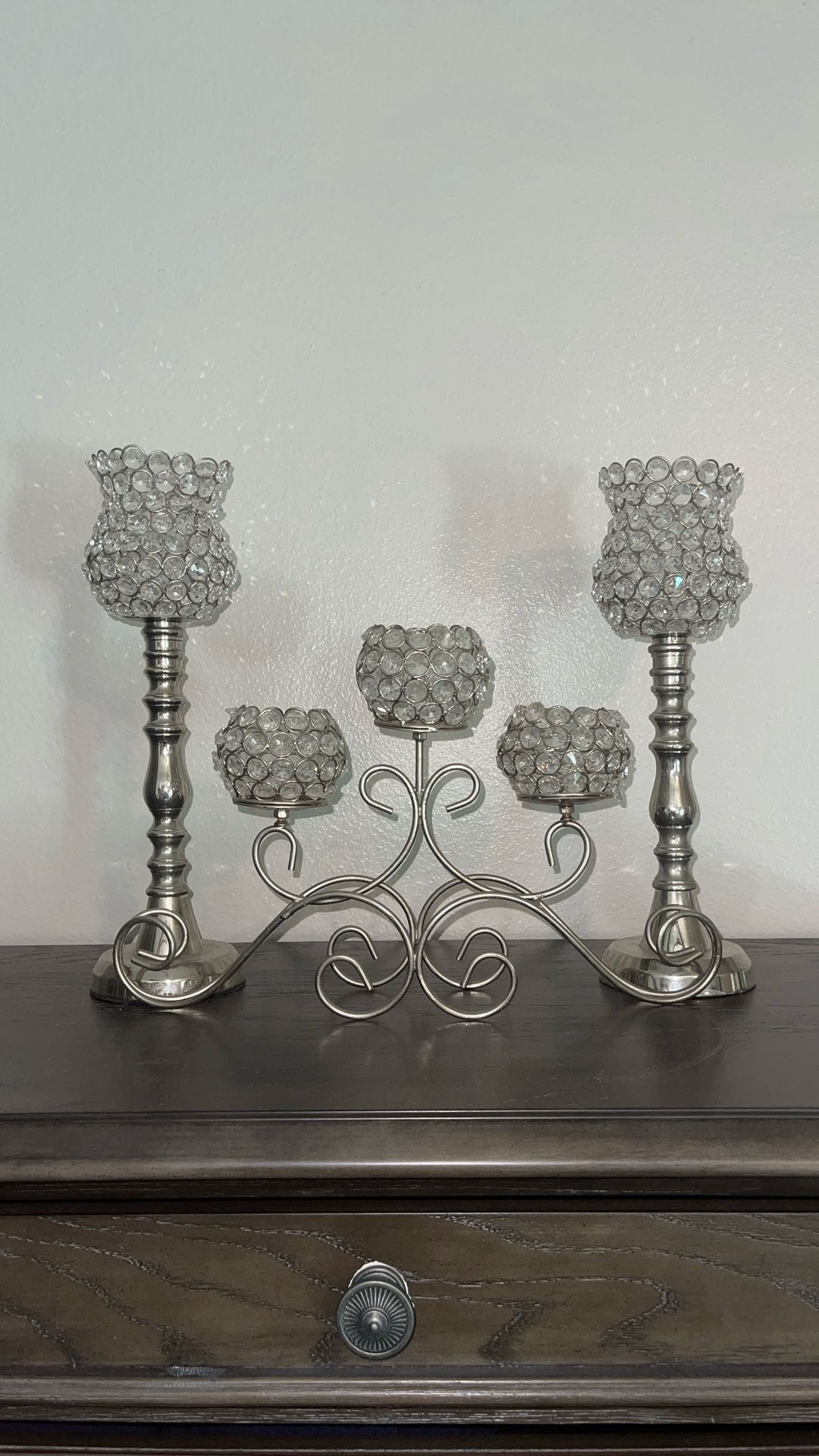 Crystal Candle Centerpieces