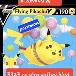 Pokemon Cards. Only 25 CENTS Each..wow. Castro Valley Knudsens Ice Creamery..3323 Castro Valley Blvd