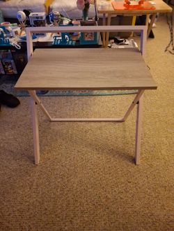 Pink folding desk
