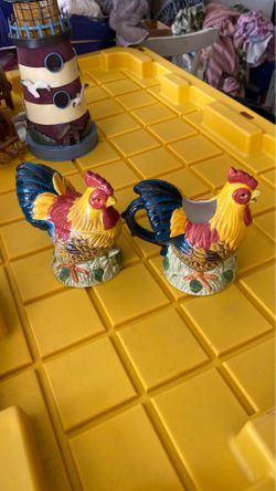 Chicken cream and sugar set