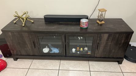 Used brown TV stand