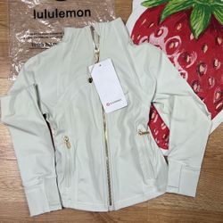 cropped lululemon jacket gold zipper edition