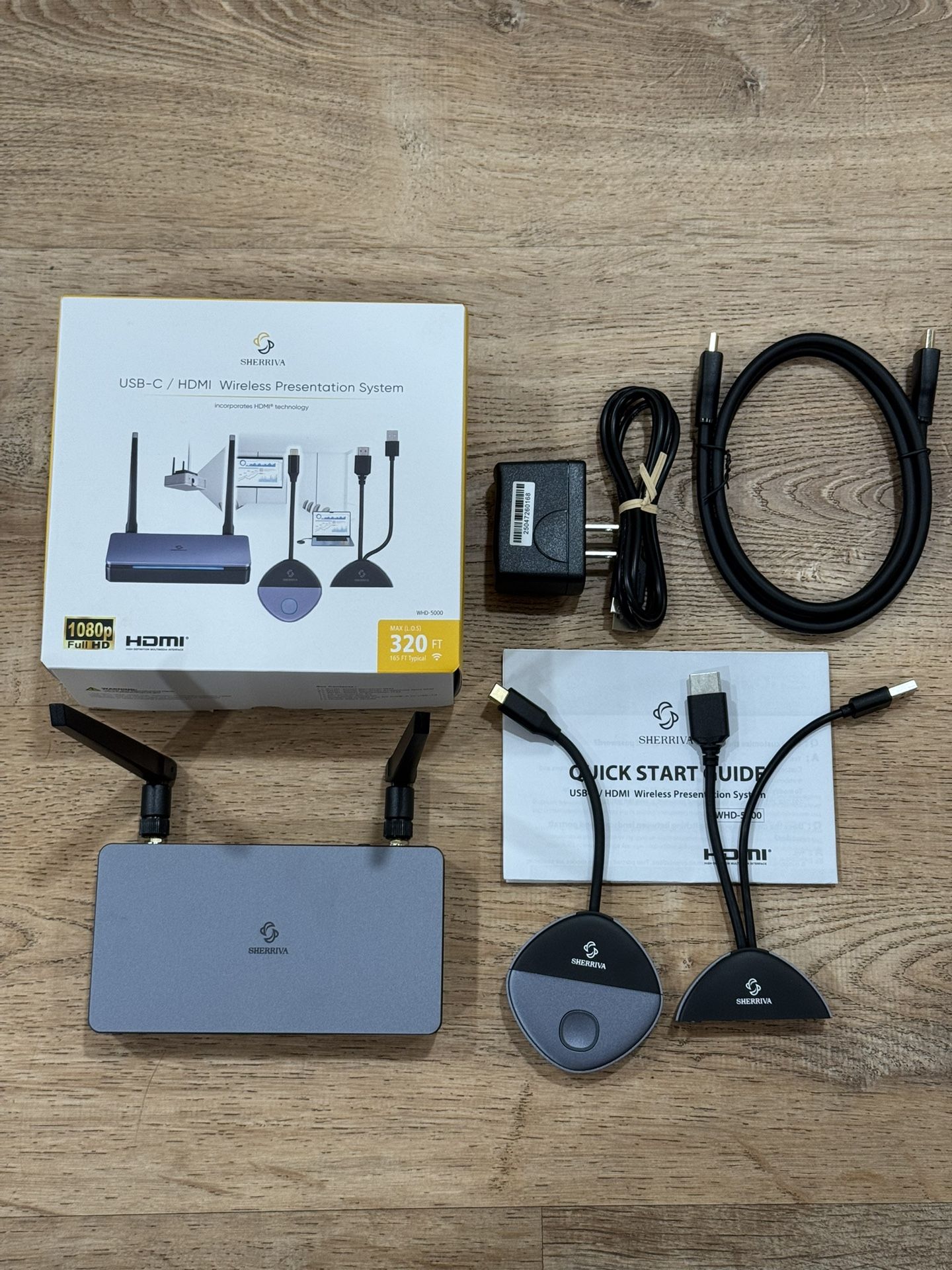 Sherriva HDMI & USB-C 328ft Wireless Tramsitter