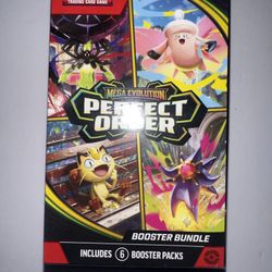 Pokémon TCG: Mega Evolution-Perfect Order Booster Bundle (6 Packs) New Sealed 