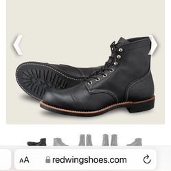 SIZE 7.5 RED WINGS IRON RANGERS  BOOTS BRAND NEW