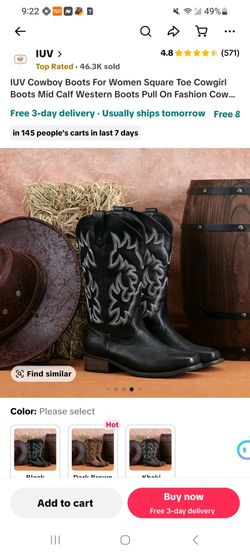 IUV cowboy boots