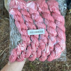 5 Deep Bright Pink Cheesecloth Table Runners for Babyshower, Special Event