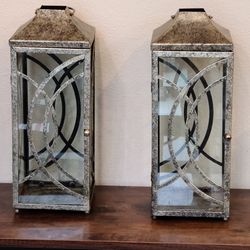 Partylite Antique Silver Lantern 