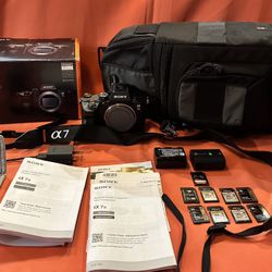 Sony a7III Camera (Mint, Low Shutter) + Batteries + Bag + 9 SD Cards