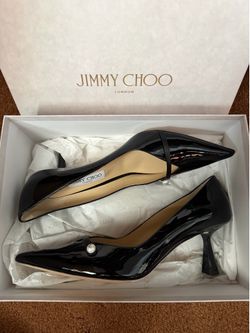 Jimmy Choo Rosalia 65 Patent Leather Pumps in Black