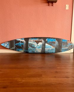 Original Hand-Painted Surfboard Art by Venice Beach Legend Doug Smith (Doug O)