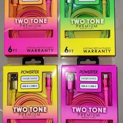 Powertek USB-A  to USB-C Cable 