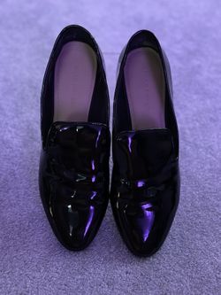 Marc Fisher black patent loafer 8.5