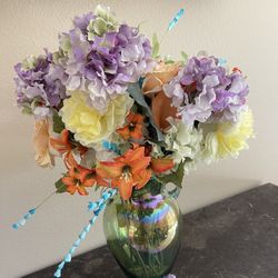 vase and artificial flower