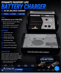 Dynamite Passport LiPo 6S AC/DC Balance Charger