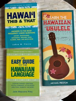 Hawaiian Books/Set Of 3