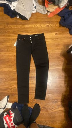 black purple jeans