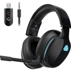 Gtheos 2.4GHz Wireless Gaming Headphones for PS5, PS4 Fortnite & Call of Duty/FP