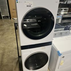 LG WASH TOWER WITH GAS DRYER 