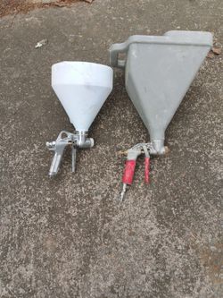 2 Hoppers, compressor,and hoses