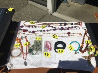 Hand made bracelets and necklaces