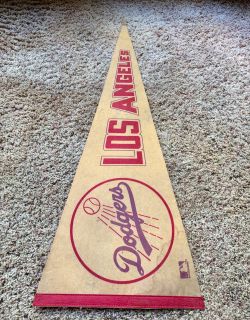 Vintage 1970’s Los Angeles Dodgers Felt Pennant
