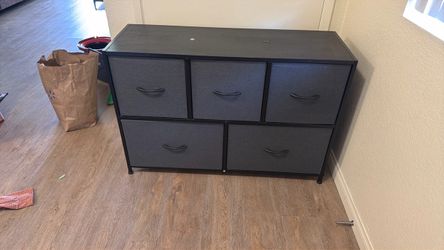 Fabric storage dresser