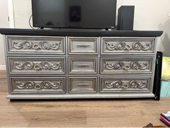 Solid wood dresser