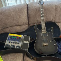 Electric Guitar, Case And Pedal All For 75$