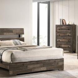 Queen Size 5-pc Bedroom Set OfferUp Special (with Mattress)