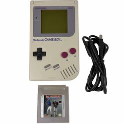 Original Nintendo Game Boy DMG-01 with Bo Jackson Game - WORKING