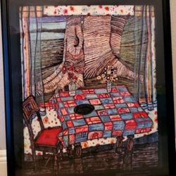Hundertwasser Island of Lost Desire Bay of Islands  Art Frame 