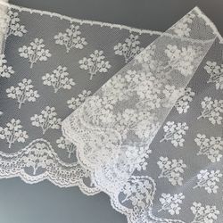 2 Yds of 7 3/4” Wide White “Angel Lace” #041425A17