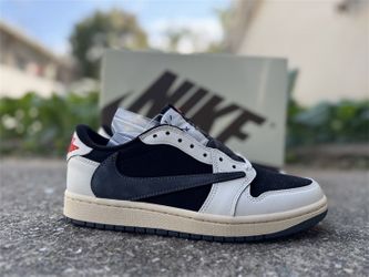 Nike Jordan 1 Low Travis Scott OG Olive SP Custom Blue Size 10