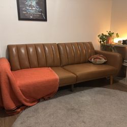 Faux Leather Couch That Folds Into Bed