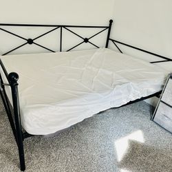 Price Reduction!!!Full Bed Frame W/Twin Size Trundle