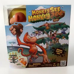 NEW Monkey See Monkey Poo Board Game 2-4 Players Ages 4+ Banana Scent