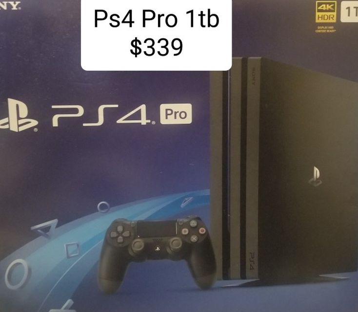Ps4 Pro 1 tb. 1 Week Refund. Some scratches on top as shown in the Pic. Games cost extra. 5 star seller. Check my seller profile for reviews.