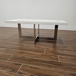 White Glossy Coffee Table 