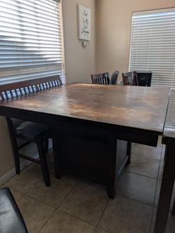 5 piece high counter dining table