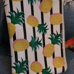 Pineapple Print Wristlet Wallet