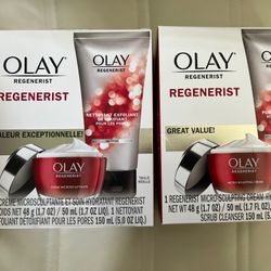 Olay Regeneratist Cream and Cleanser 