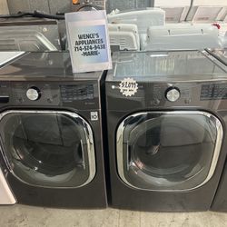 LG THINQ FRONT LOAD WASHER AND GAS DRYER SET 